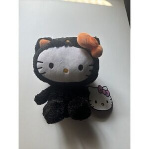 Fiesta Sanrio Hello Kitty - Halloween Cat Costume - Plush Doll 9"‎